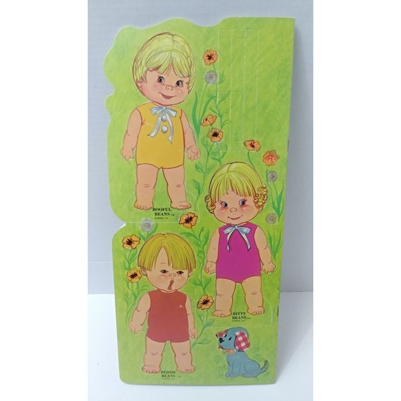 Vintage 1973 Baby Beans Paper Dolls Whitman Book Uncut book - Picture 10 of 10
